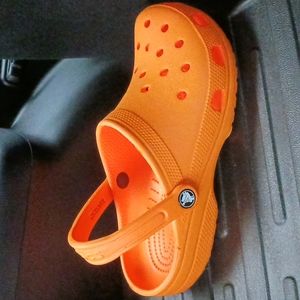 Orange Crocs